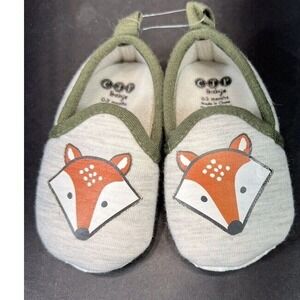 BabyGo Fox Slippers Booties‎ Soft Cozy Infant Shoes 0-3 Months